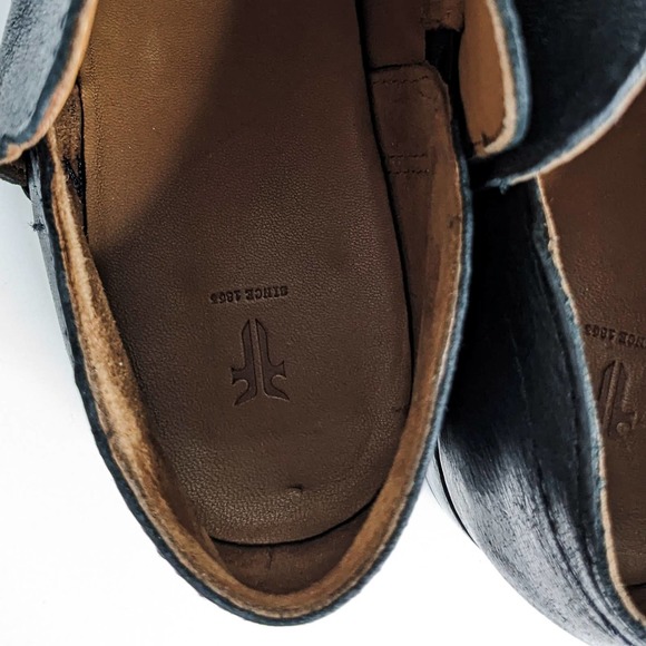 Frye Shootie Elyssa Leather Ankle Booties Low Heel Comfort Shoe Black Size 9.5 - Picture 5 of 14